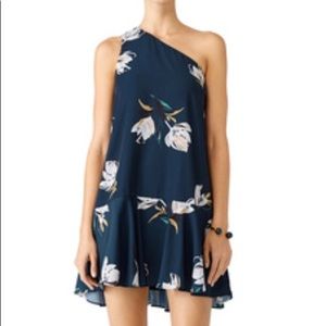 Amanda Uprichard Floral One Shoulder Dress